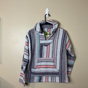 Colorful Striped Baja Hoodie